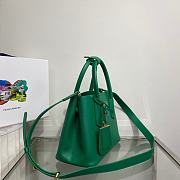 Prada Double Saffiano Leather Green 25x18.5x12.5cm - 4