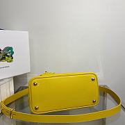 Prada Double Saffiano Leather Yellow 25x18.5x12.5cm - 2