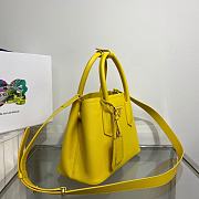 Prada Double Saffiano Leather Yellow 25x18.5x12.5cm - 3