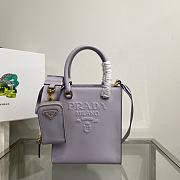 Small Saffiano Leather Wisteria - 17x19x6cm - 1