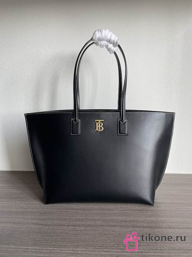 Burberry Monogram Motif Leather Medium Tote - 34 x 14 x 28cm - 1