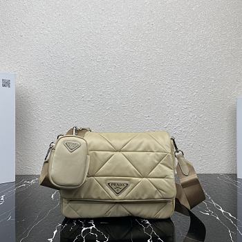 Prada Re-Nylon Padded Dessert Beige - 24cmx17.5cmx8.5cm