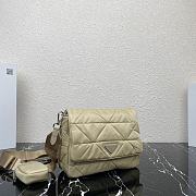 Prada Re-Nylon Padded Dessert Beige - 24cmx17.5cmx8.5cm - 5