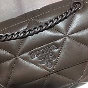 Prada Small Nappa Leather Prada Spectrum Brown- 22x15x8cm - 5