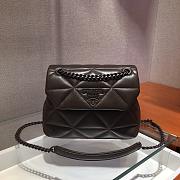 Prada Small Nappa Leather Prada Spectrum Brown- 22x15x8cm - 3