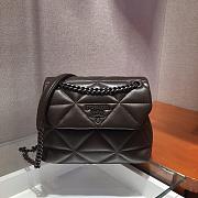 Prada Small Nappa Leather Prada Spectrum Brown- 22x15x8cm - 2