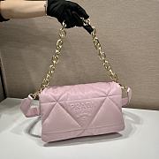 PRADA PADDED NAPPA LEATHER IN PINK 31x19x8.5cm - 4