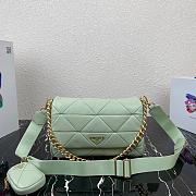 Prada System Nappa Patchwork Light Green - 28x18x7.5cm - 1