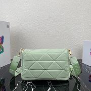 Prada System Nappa Patchwork Light Green - 28x18x7.5cm - 3