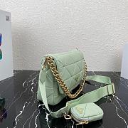 Prada System Nappa Patchwork Light Green - 28x18x7.5cm - 2