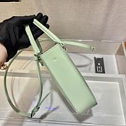 Prada Mini Triangle Plaque Tote Light Green - 15x17.5x5cm - 4