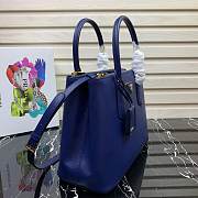 Prada Galleria Saffiano Leather Bag Bluette - 31×22.5×13.5cm - 3