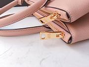 Prada Medium Saffiano Leather Double Bag Powder Pink - 31x22.5x13.5cm - 2