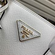 Prada Medium Saffiano Leather Double Bag White - 31x22.5x13.5cm - 5