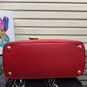 Prada Medium Saffiano Leather Double Bag Red - 31x22.5x13.5cm - 5