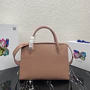  Prada Large Saffiano Leather Double Bag Powder Pink- 33×24.5×15cm - 5