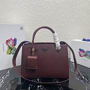  Prada Large Saffiano Leather Double Bag Red - 33×24.5×15cm - 1