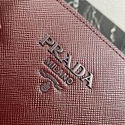  Prada Large Saffiano Leather Double Bag Red - 33×24.5×15cm - 2