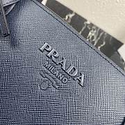  Prada Large Saffiano Leather Double Bag Dark Blue - 33×24.5×15cm - 5