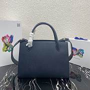  Prada Large Saffiano Leather Double Bag Dark Blue - 33×24.5×15cm - 4