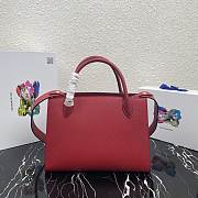  Prada Large Saffiano Leather Double Bag Scarlet - 33×24.5×15cm - 2