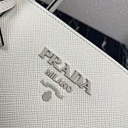  Prada Large Saffiano Leather Double Bag White - 33×24.5×15cm - 5