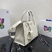  Prada Large Saffiano Leather Double Bag White - 33×24.5×15cm - 4