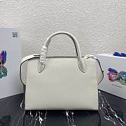  Prada Large Saffiano Leather Double Bag White - 33×24.5×15cm - 2