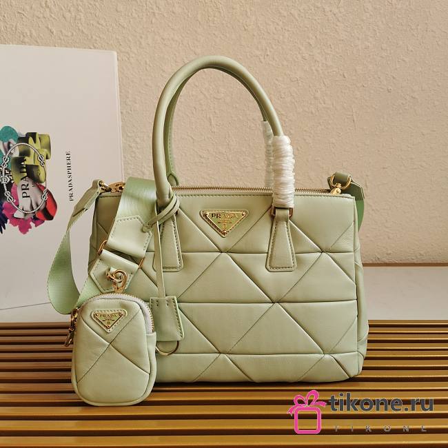 Prada Saffiano Lambskin Light Green - 28×20×12cm - 1