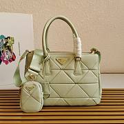 Prada Saffiano Lambskin Light Green - 28×20×12cm - 1