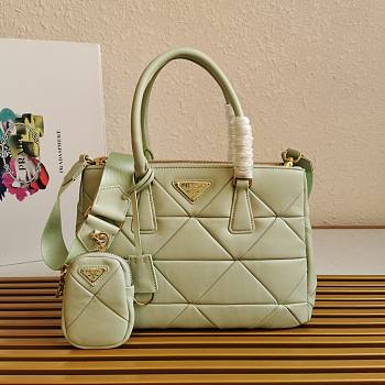 Prada Saffiano Lambskin Light Green - 28×20×12cm