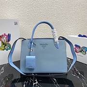  Prada Large Saffiano Leather Double Bag Blue - 33×24.5×15cm - 1