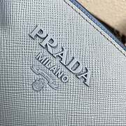  Prada Large Saffiano Leather Double Bag Blue - 33×24.5×15cm - 4