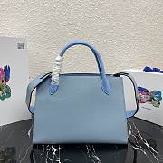  Prada Large Saffiano Leather Double Bag Blue - 33×24.5×15cm - 2