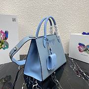  Prada Large Saffiano Leather Double Bag Blue - 33×24.5×15cm - 3