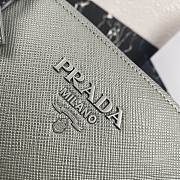  Prada Large Saffiano Leather Double Bag Grey - 33×24.5×15cm - 4