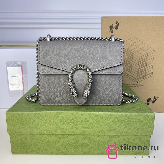 Gucci Dionysus Mini Chain Bag Grey - 20x15.5x5cm - 1