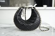 Chanel 23c Moon Black Lambskin - 15x20x6cm - 4