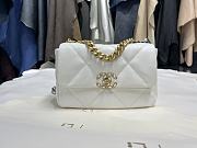 Chanel 19 Flap Bag in Snow White 26cm - 1