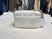 Chanel 19 Flap Bag in Snow White 26cm - 3