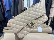 Chanel Classic Caviar Medium Apricot Color Size 25cm - 3