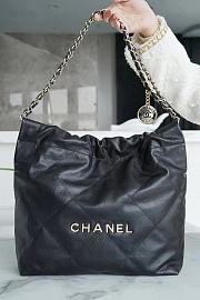 Chanel 22 Large Handbag Black - 35x37x7cm - 4