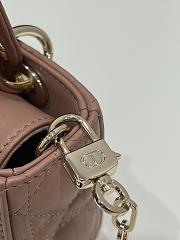 Dior Micro Lady D-Joy Bag Powder Pink - 16x5x9cm - 5