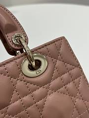 Dior Micro Lady D-Joy Bag Powder Pink - 16x5x9cm - 4