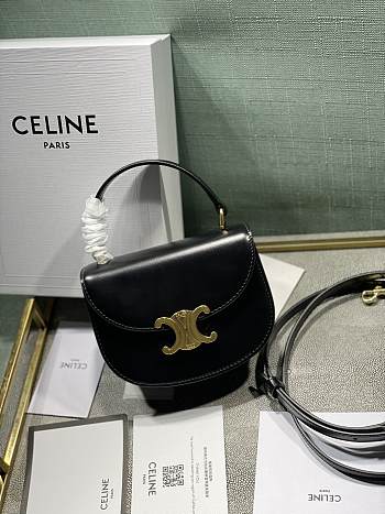 Celine Triomphe Lisa Mini Black - 15.5x11.5x5cm