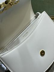 Celine Triomphe Lisa Mini White - 15.5x11.5x5cm - 4