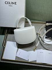 Celine Triomphe Lisa Mini White - 15.5x11.5x5cm - 2