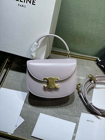 Celine Triomphe Lisa Mini Light Purple - 15.5x11.5x5cm