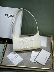 Celine Cuir Triomphe White - 24x13x5cm - 1