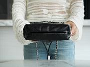 Chanel 22 Mini Bag Black With Silver Chain - 19×20×6cm - 5